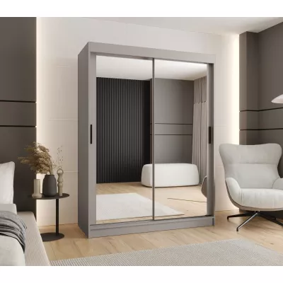 Zrcadlová šatní skříň 150 cm CASANDRA - kašmír