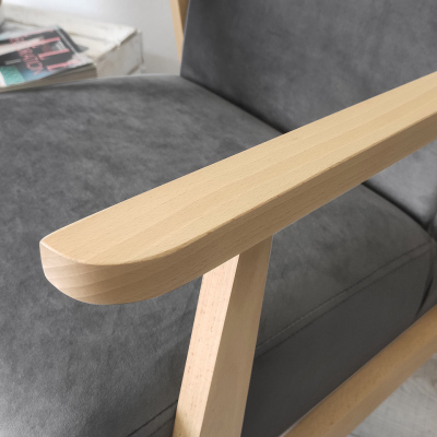 VÝPRODEJ - Retro křeslo VARGON - růžové