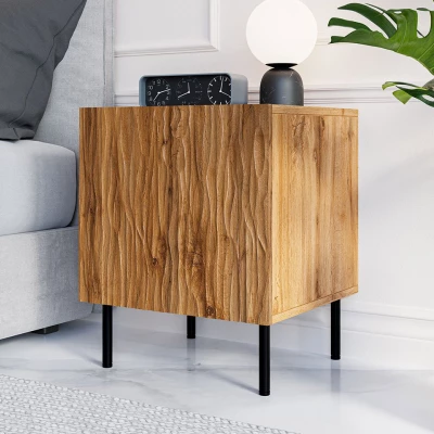 VÝPRODEJ - Set 2x noční stolek LIMON - dub wotan