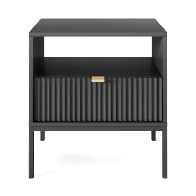 VÝPRODEJ - Noční stolek MISHEEL - černý