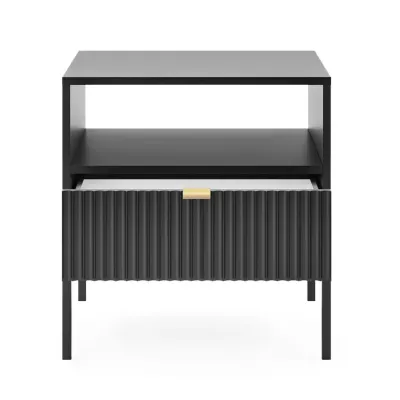 VÝPRODEJ - Noční stolek MISHEEL - černý