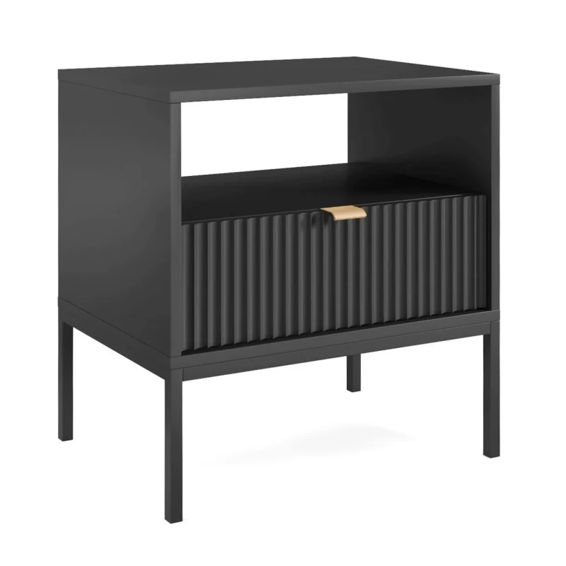 VÝPRODEJ - Noční stolek MISHEEL - černý