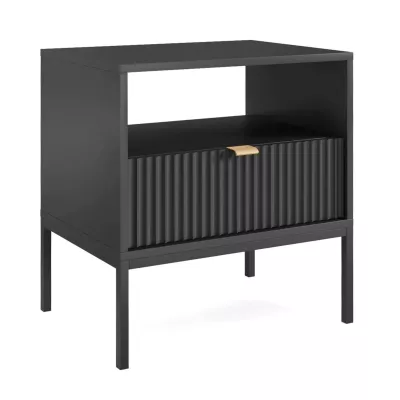 VÝPRODEJ - Noční stolek MISHEEL - černý