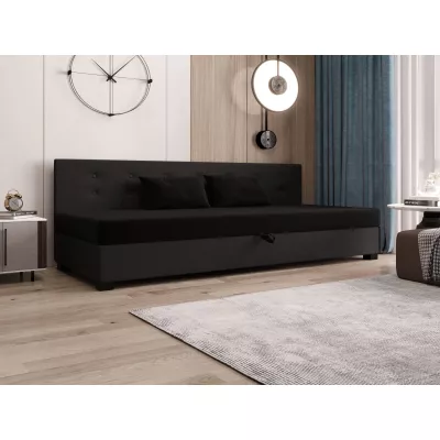 Jednolůžková postel 100x195 AJKA BIZ 2 - černá / šedá