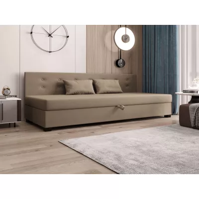 Jednolůžková postel 100x195 AJKA BIZ 2 - hnědá