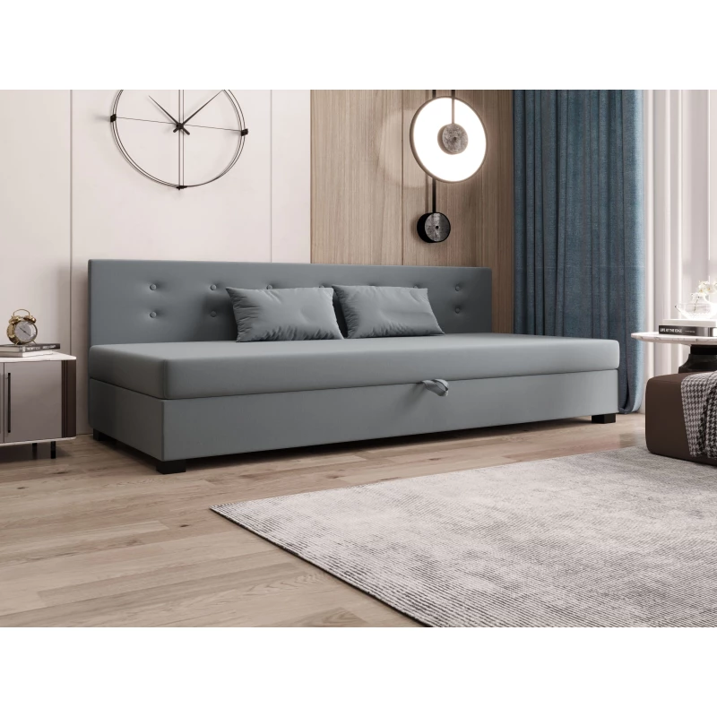 Jednolůžková postel 80x195 AJKA BIZ 2 - modrošedá