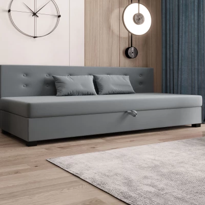 Jednolůžková postel 100x195 AJKA BIZ 2 - modrošedá