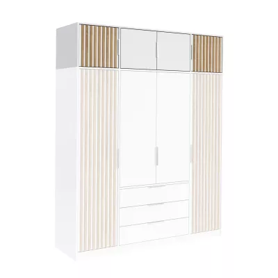 VÝPRODEJ - Nástavba na šatní skříň 196 AGNESA - bílá