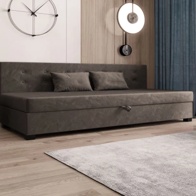 Jednolůžková postel 100x195 AJKA BIZ 2 - tmavě hnědá