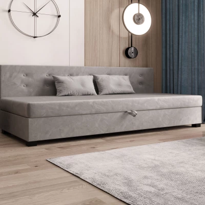 Jednolůžková postel 100x195 AJKA BIZ 2 - světle šedá
