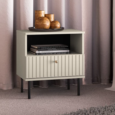 VÝPRODEJ - Noční stolek FAREL - kašmír