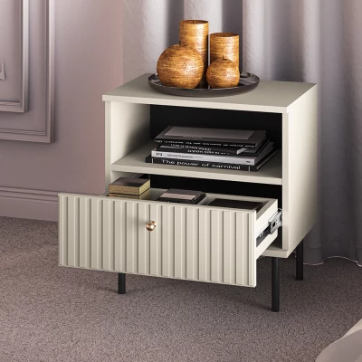 VÝPRODEJ - Noční stolek FAREL - kašmír