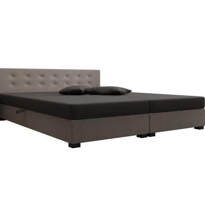 Manželská postel 160x200 AJKA DOUBLE 1 - šedá / světle šedá