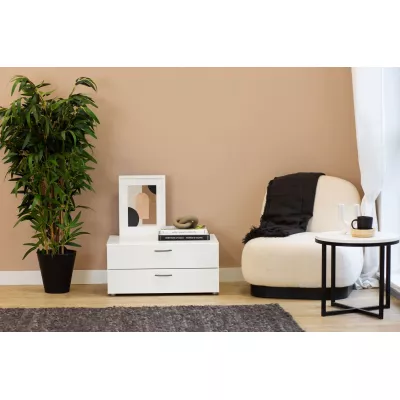 VÝPRODEJ - Stolek k posteli RICHMOND - bílý