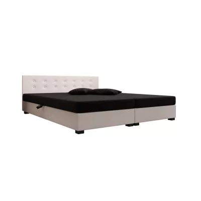 Manželská postel 140x200 AJKA DOUBLE 1 - černá / ecru