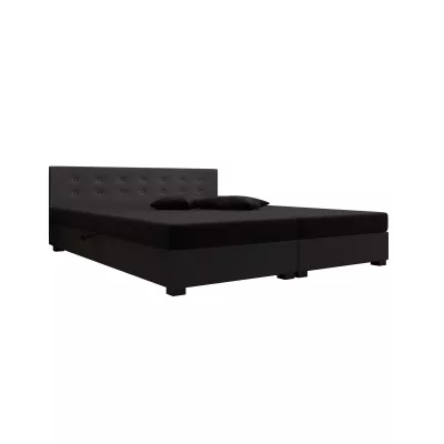 Manželská postel 160x200 AJKA DOUBLE 1 - černá / šedá