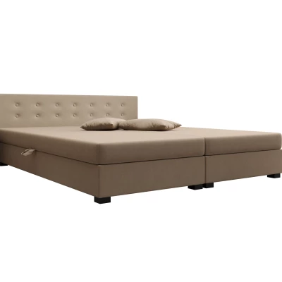 Manželská postel 140x200 AJKA DOUBLE 1 - hnědá