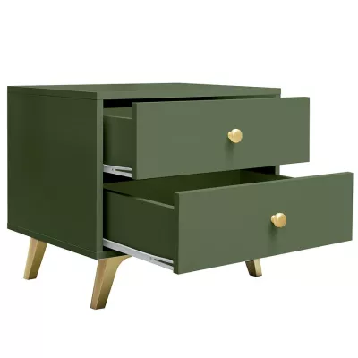 VÝPRODEJ - Noční stolek JOELE - zelený