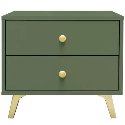 VÝPRODEJ - Noční stolek JOELE - zelený