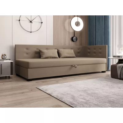 Jednolůžková postel 80x195 AJKA PLUS 1 - hnědá