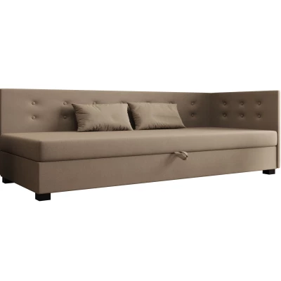 Jednolůžková postel 90x195 AJKA PLUS 1 - hnědá