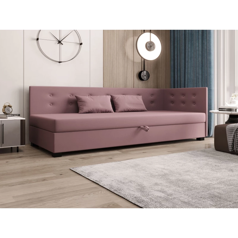Jednolůžková postel 80x195 AJKA PLUS 1 - růžová