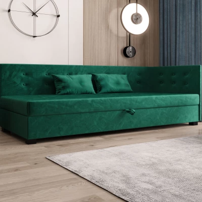 Jednolůžková postel 100x195 AJKA PLUS 1 - zelená