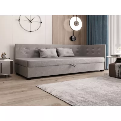 Jednolůžková postel 80x195 AJKA PLUS 1 - světle šedá