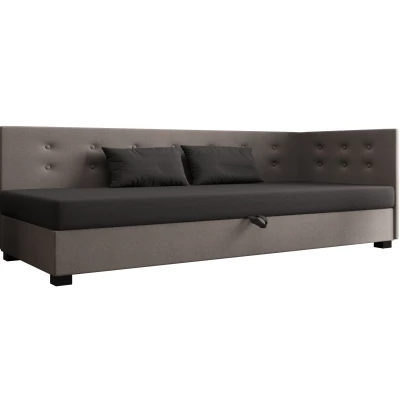 Jednolůžková postel 100x195 AJKA PLUS 2 - šedá / světle šedá