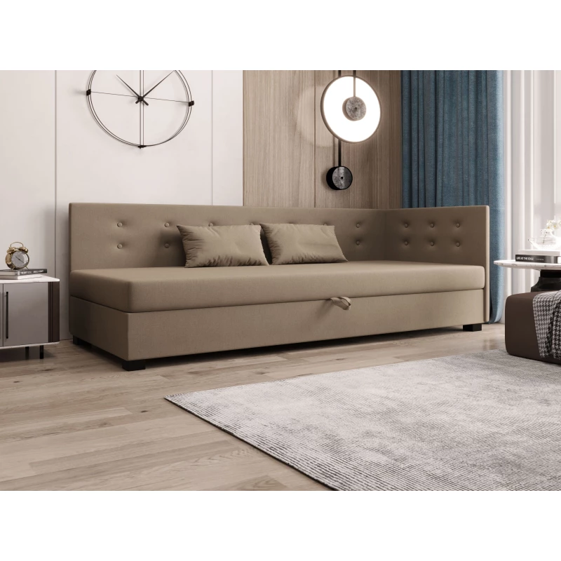 Jednolůžková postel 80x195 AJKA PLUS 2 - hnědá