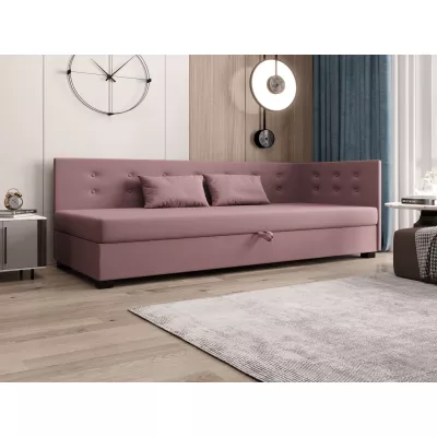 Jednolůžková postel 100x195 AJKA PLUS 2 - růžová