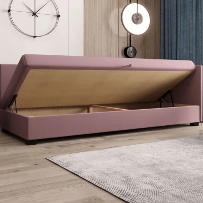 Jednolůžková postel 100x195 AJKA PLUS 2 - růžová