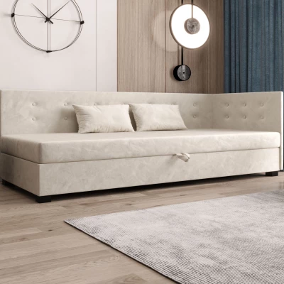 Jednolůžková postel 90x195 AJKA PLUS 2 - ecru