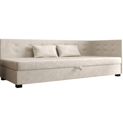 Jednolůžková postel 100x195 AJKA PLUS 2 - ecru
