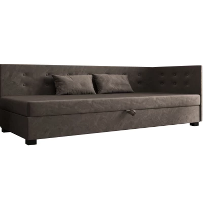 Jednolůžková postel 100x195 AJKA PLUS 2 - tmavě hnědá