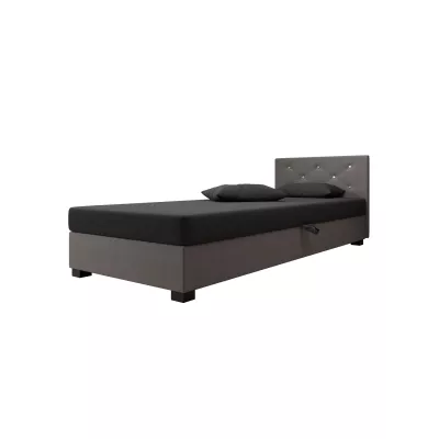 Čalouněná postel 120x195 MILEKA 1 - šedá / světle šedá