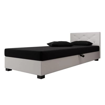 Čalouněná postel 80x195 MILEKA 1 - černá / ecru