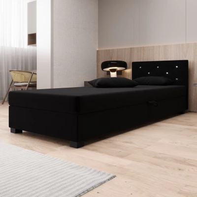 Čalouněná postel 80x195 MILEKA 1 - černá