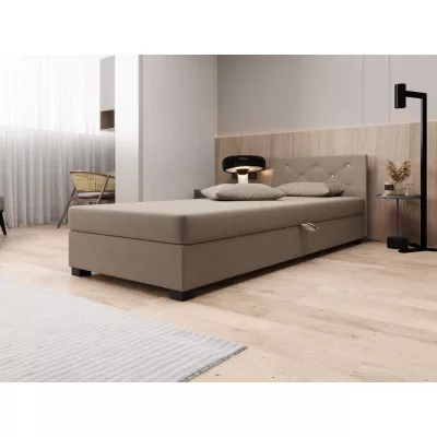 Čalouněná postel 80x195 MILEKA 1 - hnědá