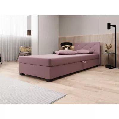 Čalouněná postel 80x195 MILEKA 1 - růžová