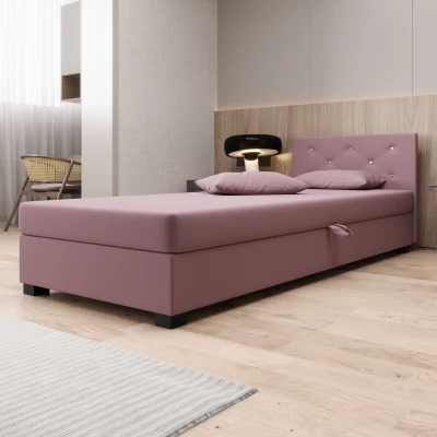 Čalouněná postel 120x195 MILEKA 1 - růžová