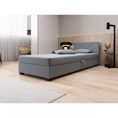 Čalouněná postel 80x195 MILEKA 1 - modrošedá