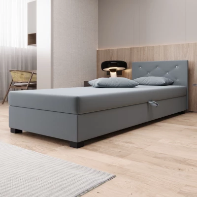 Čalouněná postel 120x195 MILEKA 1 - modrošedá