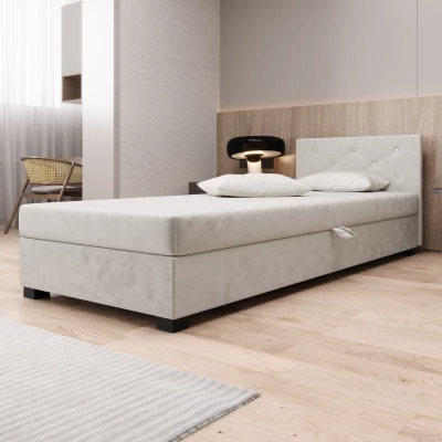 Čalouněná postel 80x195 MILEKA 1 - ecru