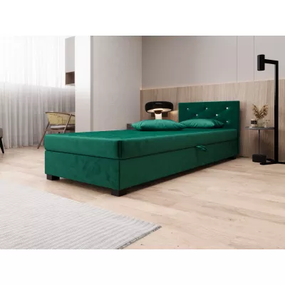 Čalouněná postel 80x195 MILEKA 1 - zelená