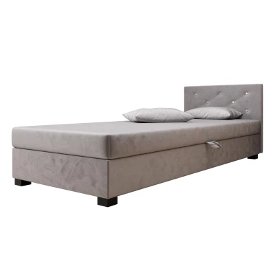 Čalouněná postel 80x195 MILEKA 1 - světle šedá