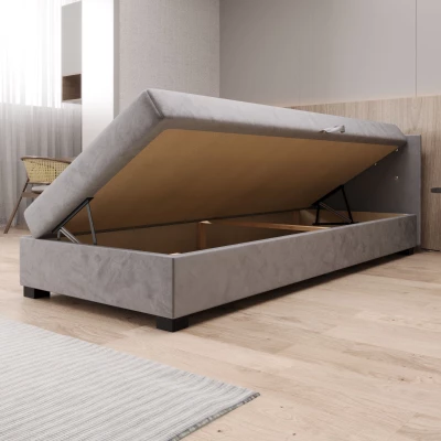 Čalouněná postel 80x195 MILEKA 1 - světle šedá