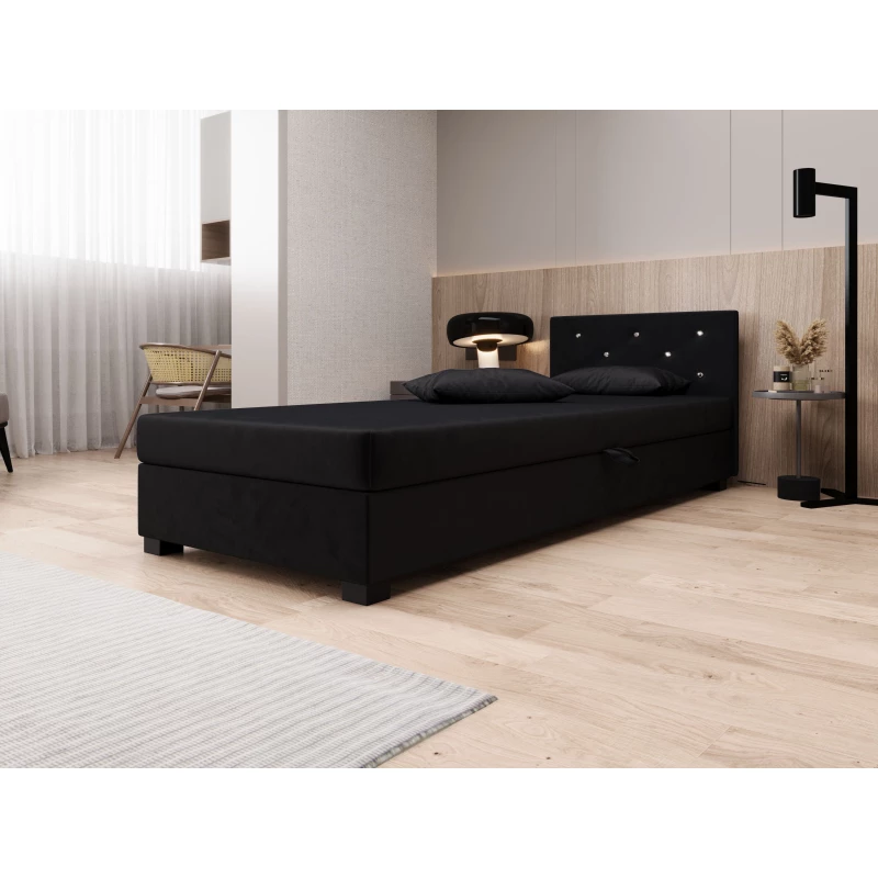 Čalouněná postel 80x195 MILEKA 1 - grafitová