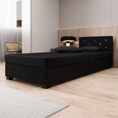 Čalouněná postel 120x195 MILEKA 1 - grafitová