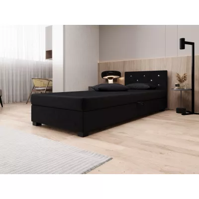 Čalouněná postel 120x195 MILEKA 1 - grafitová